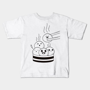 Doodle dimsum cute Kids T-Shirt